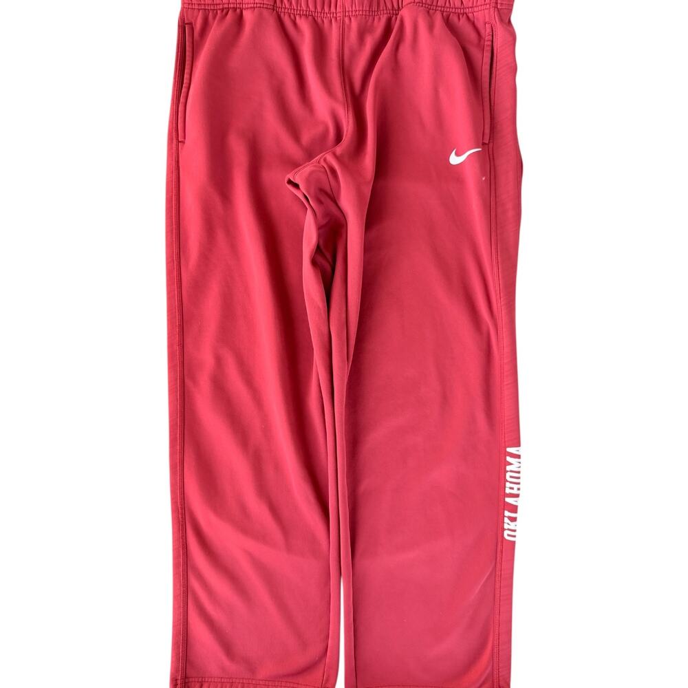 Nike Therma Fit Sweatpants Mens L Red Oklahoma Sooners Athletic Joggers